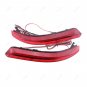 2x LED Lens Rear Bumper Reflector Brake Light For Nissan SylpGy/Almera 2013-2014