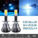 2x H1 5200LM LED Fog Light DRL Driving Bulbs 8000K Ice Blue 2-Mode Still + Flash