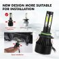 9006 HB4 1900W 285000LM LED Headlight w/ 4COB Chip 6000K HID White Low Beam Bulb