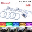 4Pcs SMD Angel Eyes Halo Rings DRL 6500K White For BMW E46 330Ci 325Ci Facelift