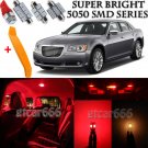 18 x Ultra Red Interior LED Lights Kit + TOOL For 2011-2014 Chrysler 300 300C