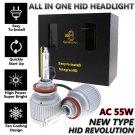 AC 55W 6000K Xenon HID Headlight Kit Plug-N-Play 9012 9006 9005 H1 H7 H11 9012