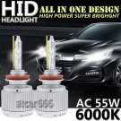 2x H11 9005 9006 AC 55W High Power Xenon HID Headlight Conversion Kit 6K White