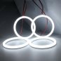 4X106mm Cotton LED Angel Eyes Halo Light For BMW E46 3 Series 2D Coupe Facelift
