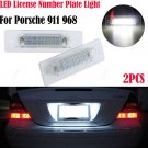 2Pcs LED License Number Plate Light Bulb For Porsche 911 GT3 Boxster 968 Canbus