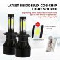 2x 1900W LED 4COB Headlight Conversion Kit H7 6000K for Mazda Protege5 2002-2003