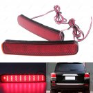 2Pcs Rear Bumper Reflector LED Tail Stop Brake Light For Toyota Highlander 11-13