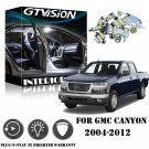 12x Super Bright White LED Light Interior Package Kit For GMC Canyon 2004-2012