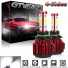 2Pcs 9006 HB4 LED Headlights Bulbs Kit Low Beam 1800W 270000LM 6000K White 12V