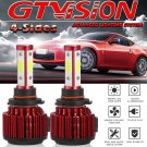 4-Side LED Headlight Kit 9005 6000K White High Beam for MAZDA Protege5 2002-2003