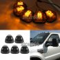 5xBright Amber 9LED Smoke Cab Marker Clearance Light Assembly for 99-16 Ford E/F