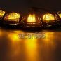 5xBright Amber 9LED Smoke Cab Marker Clearance Light Assembly for 99-16 Ford E/F