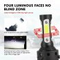 1900W LED Light Bulbs Kit High and Low Beam 4COB H13 9008 Headlight 6000K White