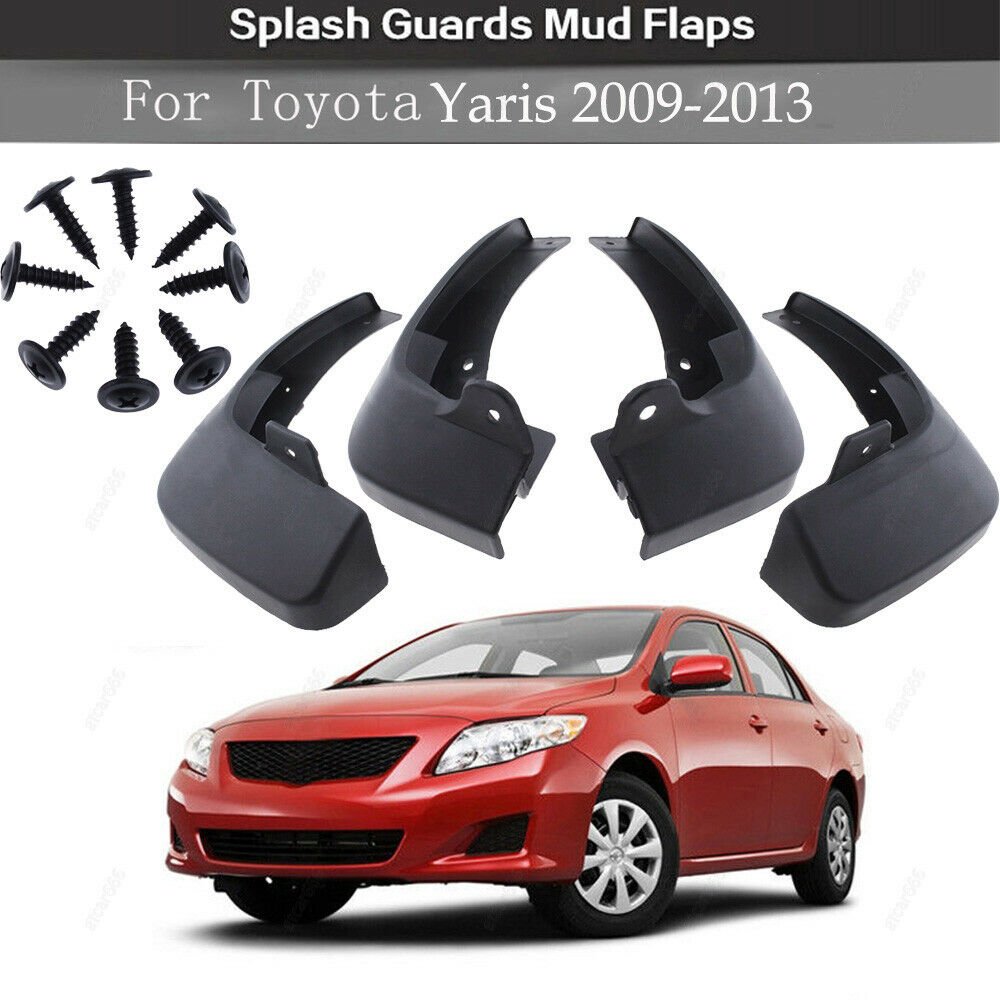 4Pcs Mud Flaps Mudflap Splash Guard Mud Guards For Toyota Yaris Sedan 2009-2013