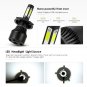 2X LED Headight Bulb H4 H7 H11 9006 9005 9145 H9 H8 6000k White 1900W 285000LM