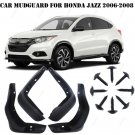 4Pcs BLACK FOR 2006~2008 HONDA FIT / JAZZ MUD FLAP FLAPS SPLASH GUARDS MUDGUARDS