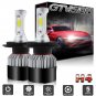H4 9003 LED Headlight Bulbs Conversion Kit High Low Beam 198000LM HID COB Chips