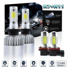 H7 + H11 Combo LED Headlight Bulbs Hi/Low Beam 6000K For Ford Fusion 2006-2017