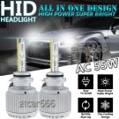 AC 55W 9005 HB3 9140 9145 H10 Xenon HID Headlights Kit Bulbs White 6000K 1 Pair