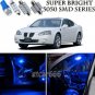 11pcs Blue LED Interior Lights Bulb Package Kit For Pontiac Grand Prix 1998-2008