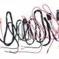 12V Blue LED Rocker Switch Relay Fuse Wiring Harness Kit For Car LED Light Bar
