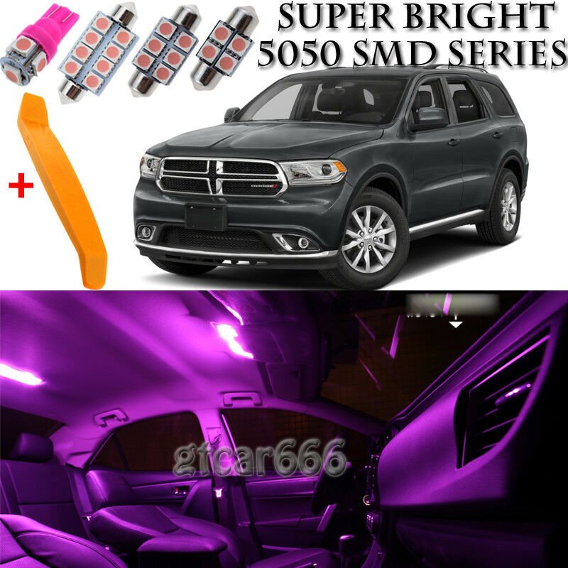 17 x Ultra PINK Interior LED Lights Kit + TOOL For 2011 - 2018 Dodge Durango