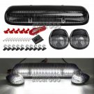 3pcs 30x White LED Clear Cab Marker Lights for 02-07 Chevy Silverado GMC Sierra