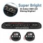 3pcs 30x White LED Clear Cab Marker Lights for 02-07 Chevy Silverado GMC Sierra