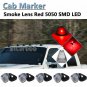 5x Red LED Roof Running Cab Marker Light Kit For 1999-16 Ford F-250 F-350 Truck