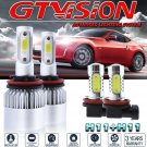 4Pcs LED Headlight Bulbs H11 + H11 Combo 2800W 420000LM High Low Beam Fog Lights