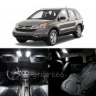 8 x Xenon White LED Lights Interior Package Kit For Honda CR-V 2007 - 2011