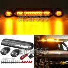 For 02-07 Chevy Silverado GMC Sierra 3PC Amber Cab Roof Marker Yellow LED Lights