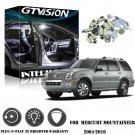 16x Bright White LED Lights Interior Package Kit For Mercury Mountaineer 2004-10