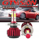H4 4-Side LED Bulb LED White Hi/Low Beam Motorcycle Headlight 6000K High Power