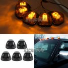 5 Pcs Smoke Cab Marker Top Roof Light Assembly For 1999-2016 Ford F-250 F-350
