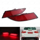 2Pcs LED Lens Rear Bumper Reflector Brake Light For Ford Focus 2012-2014 Red 12V
