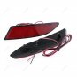 2Pcs LED Lens Rear Bumper Reflector Brake Light For Ford Focus 2012-2014 Red 12V