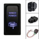 WINCH POWER ON-OFF Blue LED Push Switch For Mitsubishi Pajero Triton Galant 12V