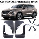 4Pcs Black Mud Flap Splash Guard Mudguard Set for Hyundai Accent Hatch 2011-2015