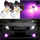 2Pcs H11 H8 H9 High Power Pink Purple Projector LED Fog Light Replacement Bulbs