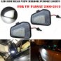 2Pcs White LED Side Rear View Mirror Puddle Lights For VW Passat 2009-2019 12V