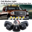 For 99-16 Ford Truck Pickup Smoke Roof Running Light Cab Marker Amber Yellow LED