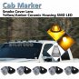 For 99-16 Ford Truck Pickup Smoke Roof Running Light Cab Marker Amber Yellow LED