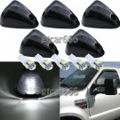 5x Smoke Cab Roof Marker Lens White LED Light for 99-16 Ford Super Duty Pickup