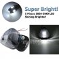 5x Smoke Cab Roof Marker Lens White LED Light for 99-16 Ford Super Duty Pickup