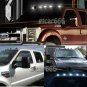 5x Smoke Cab Roof Marker Lens White LED Light for 99-16 Ford Super Duty Pickup