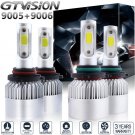 4pc High Power 2800W 420000LM LED Headlight High Low Beam 6000K White 9005 9006