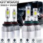 4pc High Power 2800W 420000LM LED Headlight High Low Beam 6000K White 9005 9006