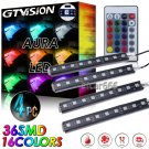 Car SUV Interior RGB 36 LED Footwell Floor Decor Atmosphere Light Neon Strip 12V