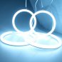 4Pcs RGB Cotton Halo Ring For BMW E90/E91 LCI 3 Series LED Angel Eye 100mm+120mm